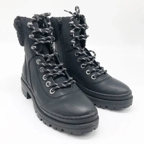 STEVE MADDEN Keystone Faux Fur Trim Lace-Up Boot  - Picture 2 of 8